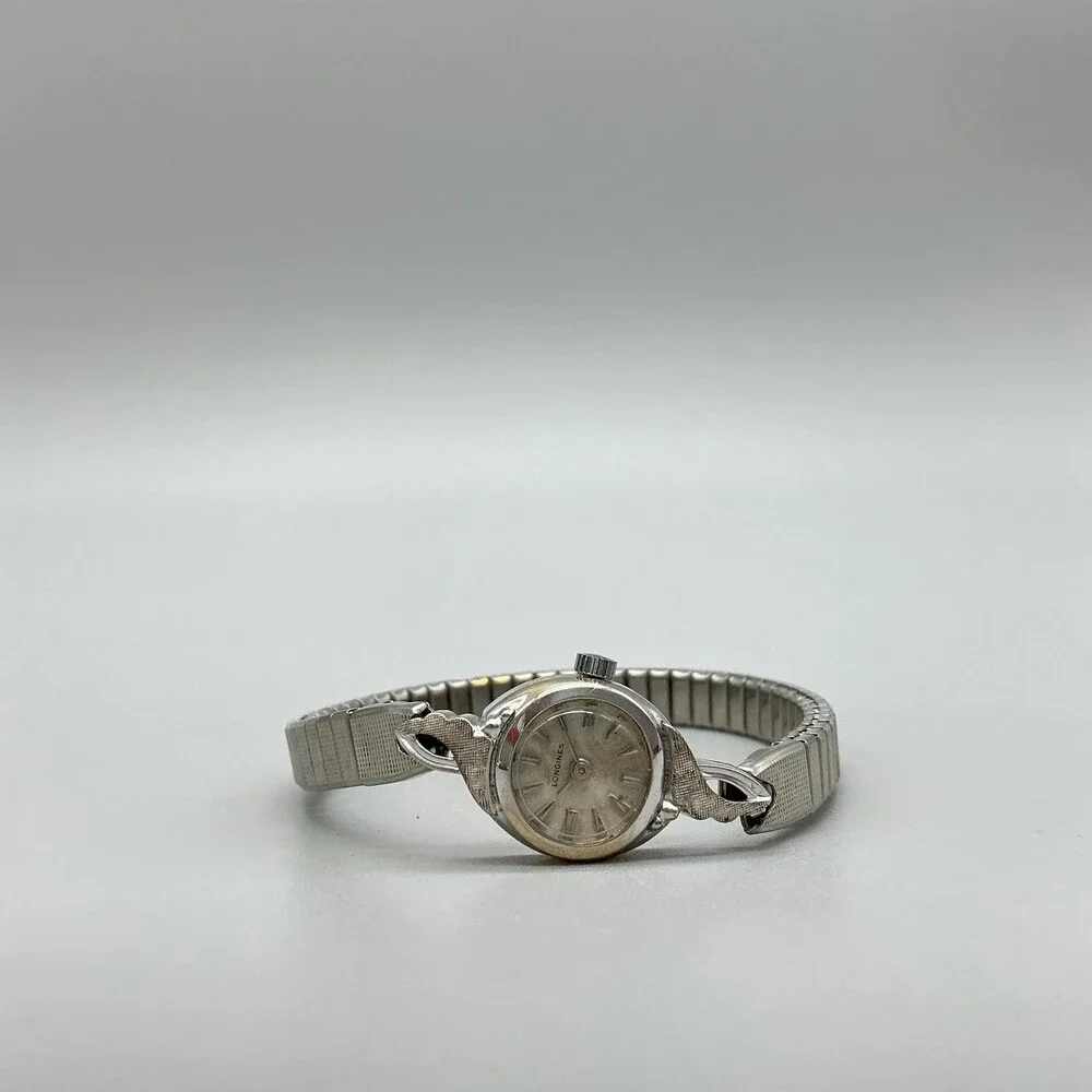 Vintage Longines Swiss Womens Watch 15mm 10K Gold Filled Stretch Manual Wind